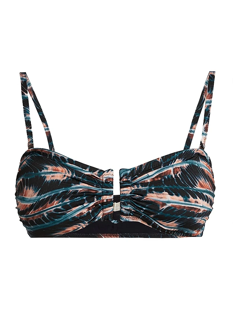 Santorini Tie-Dye Hardware Bikini Top