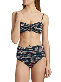 Santorini Tie-Dye Hardware Bikini Top