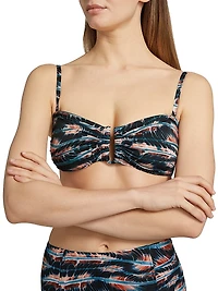 Santorini Tie-Dye Hardware Bikini Top