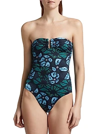 Monterey Maillot Abstract Sweetheart One-Piece Swimsuit
