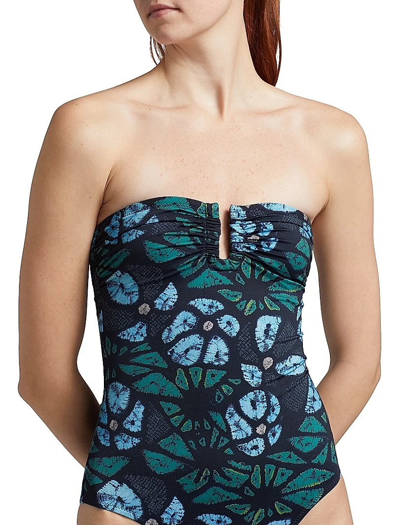 Monterey Maillot Abstract Sweetheart One-Piece Swimsuit