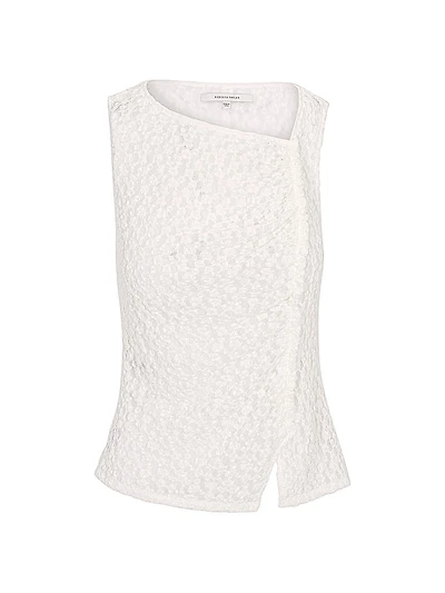 Fiona Ruched Lace Sleeveless Top