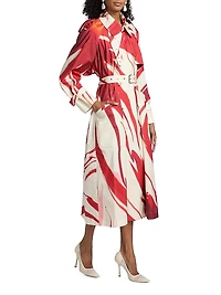 Risto Swirl Print Trench Coat