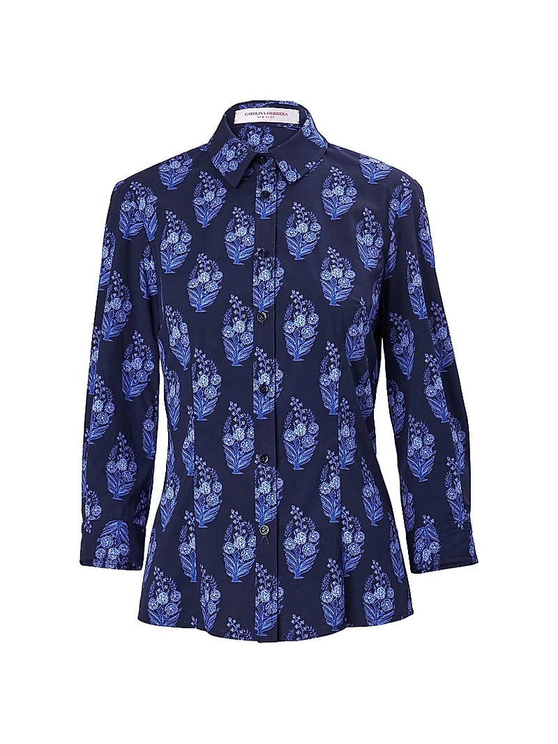 Cabana Icon Stretch Cotton Tie-Waist Blouse