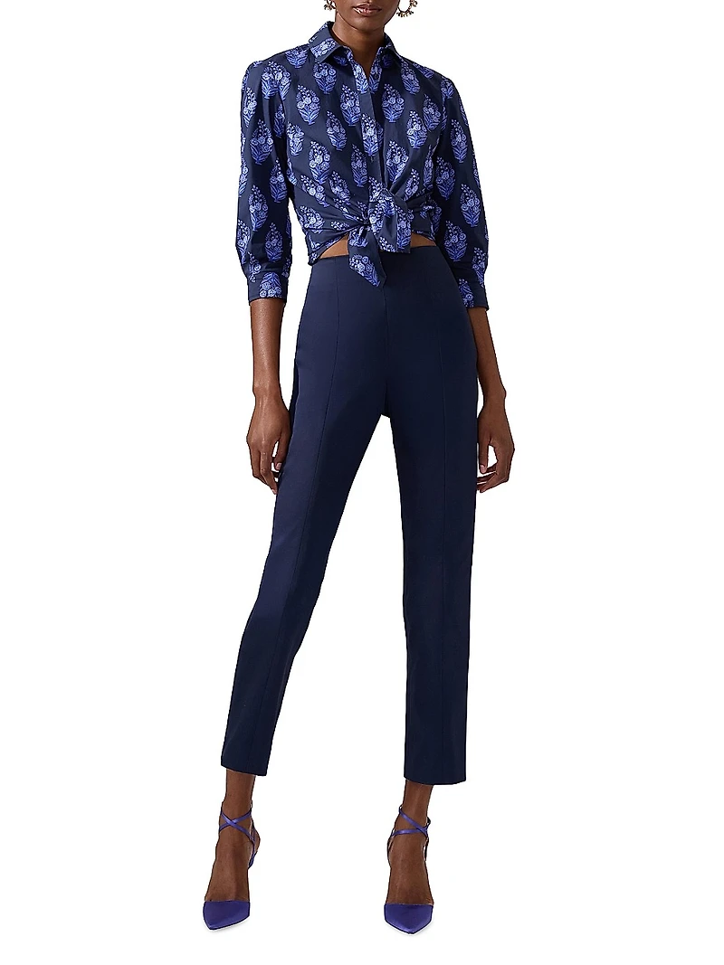 Slim-Straight Mid-Rise Pants