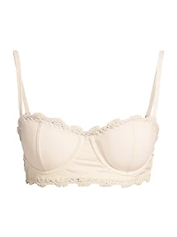 Etiana Crocheted-Trim Bikini Top
