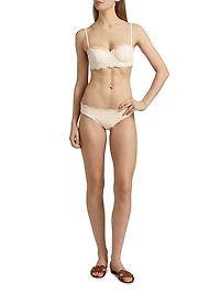 Etiana Crocheted-Trim Bikini Top