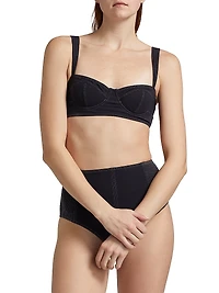 Ravello Lace-Up Bustier Bikini Top