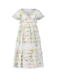 Little Girl's & Ruffle Floral Dress