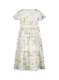 Little Girl's & Ruffle Floral Dress