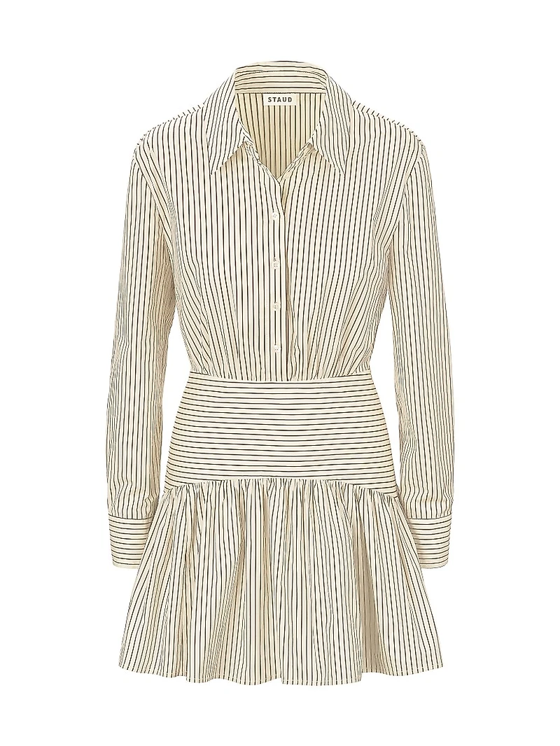 Rocco Stripe Mini Shirtdress