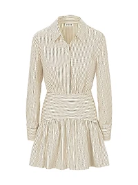 Rocco Stripe Mini Shirtdress