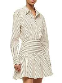 Rocco Stripe Mini Shirtdress