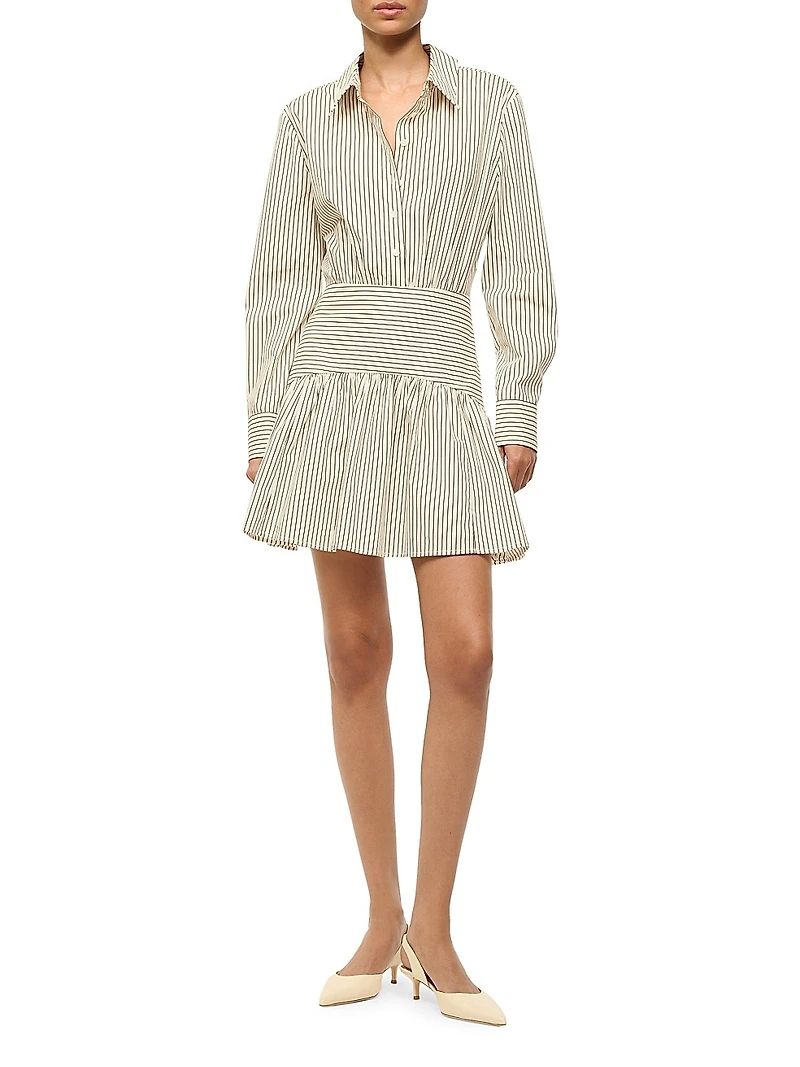 Rocco Stripe Mini Shirtdress