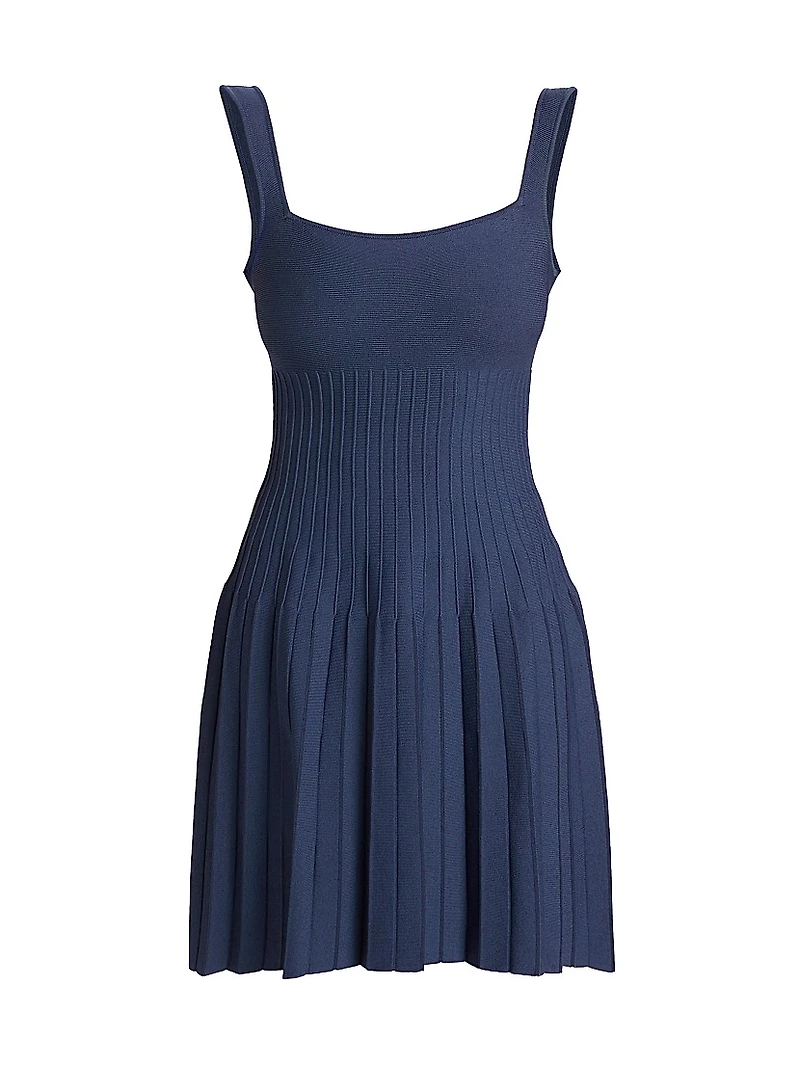 Ellison Rib-Knit Minidress