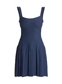 Ellison Rib-Knit Minidress