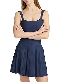 Ellison Rib-Knit Minidress