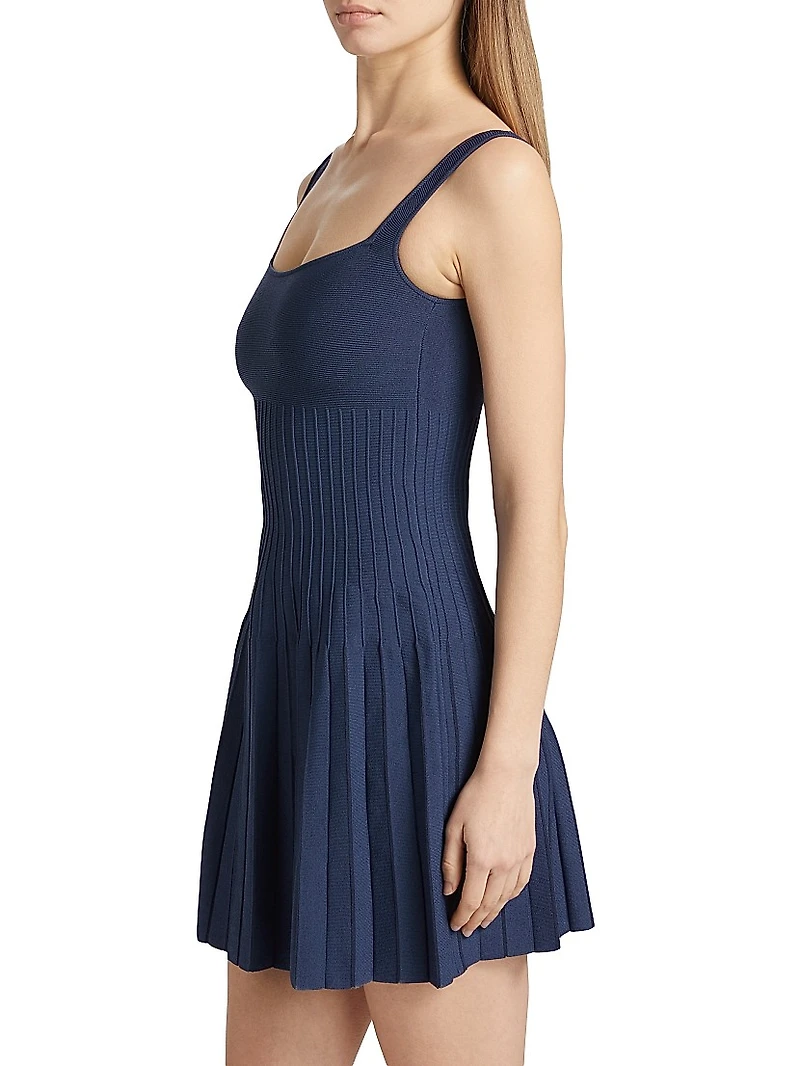 Ellison Rib-Knit Minidress