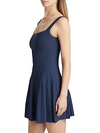 Ellison Rib-Knit Minidress