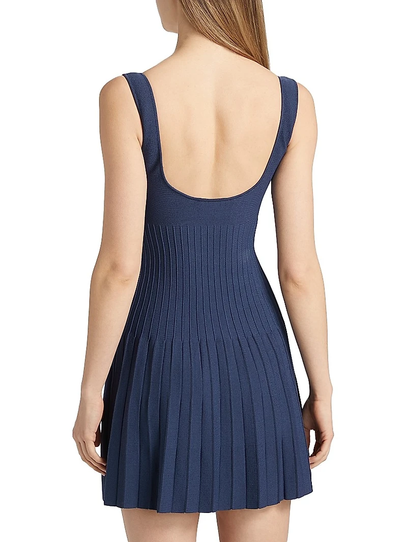 Ellison Rib-Knit Minidress