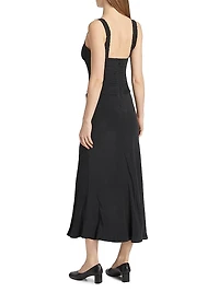 Nic Silk Midi-Dress