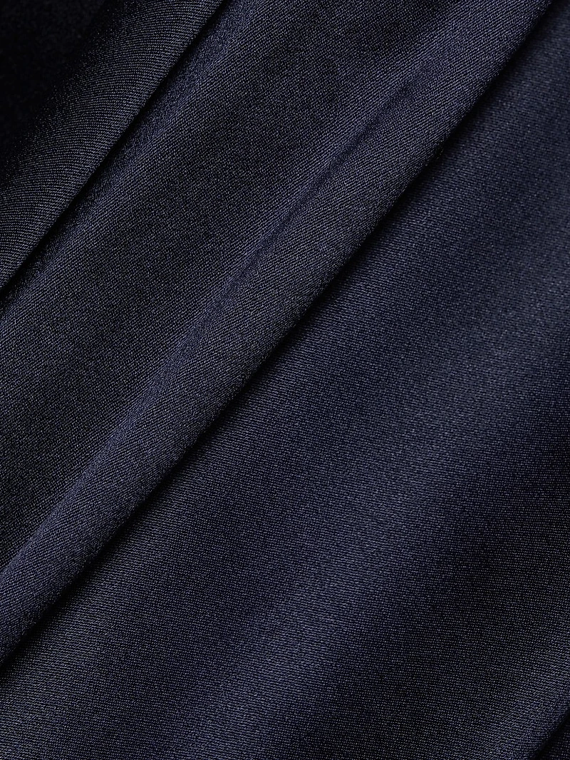 Phare Silk Drape Midi-Dress