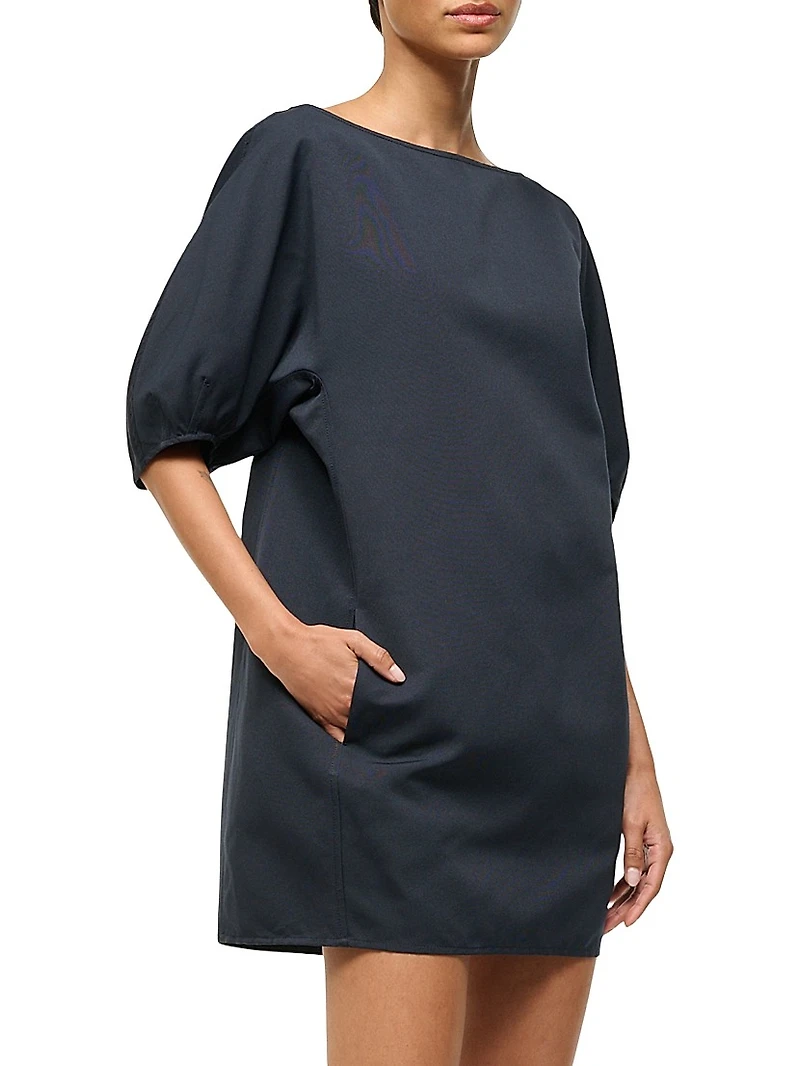 Didi Puff-Sleeve Shift Minidress