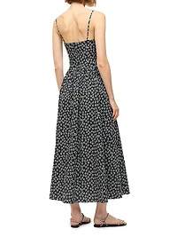 Dena Floral Stretch Cotton A-line Dress