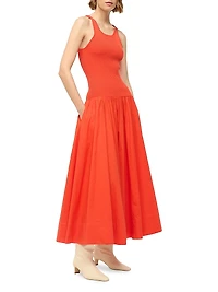 Yamila Drop-Waist Midi-Dress