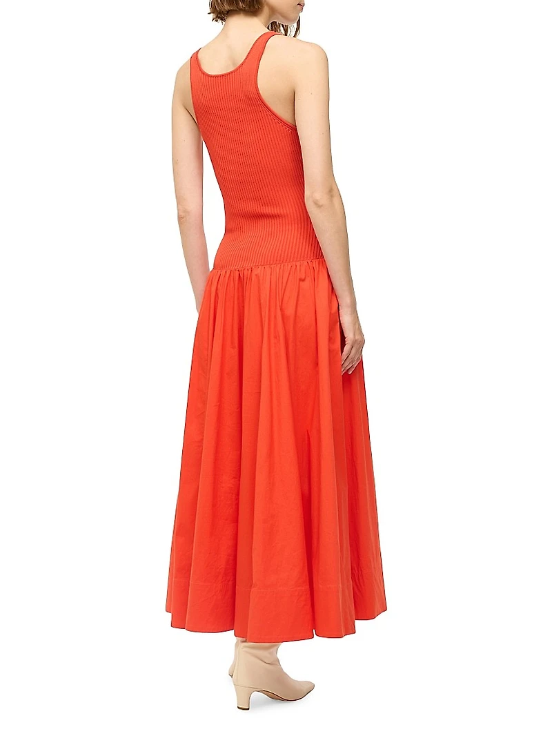 Yamila Drop-Waist Midi-Dress