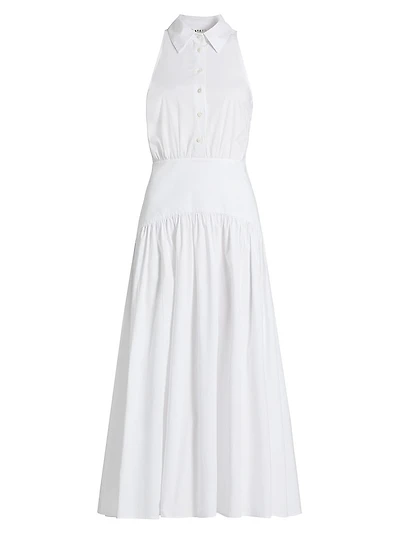 Romy Stretch Poplin Fit & Flare Shirtdress