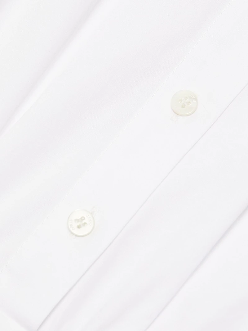 Romy Stretch Poplin Fit & Flare Shirtdress