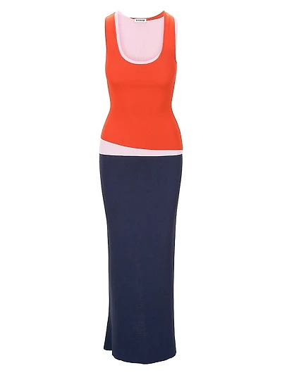 Hermosa Colorblocked Maxi-Dress