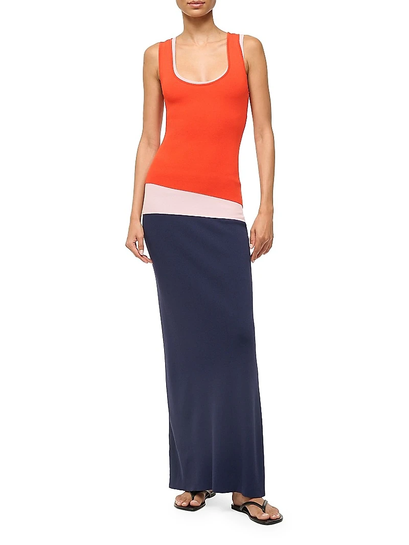 Hermosa Colorblocked Maxi-Dress