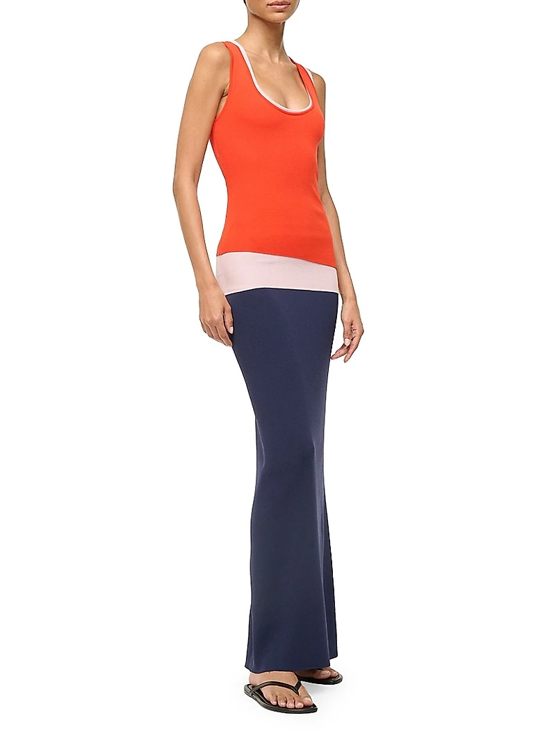 Hermosa Colorblocked Maxi-Dress