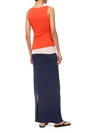 Hermosa Colorblocked Maxi-Dress