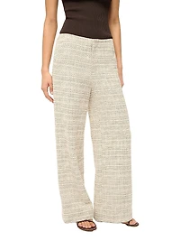 Lilia Tweed Straight Pants