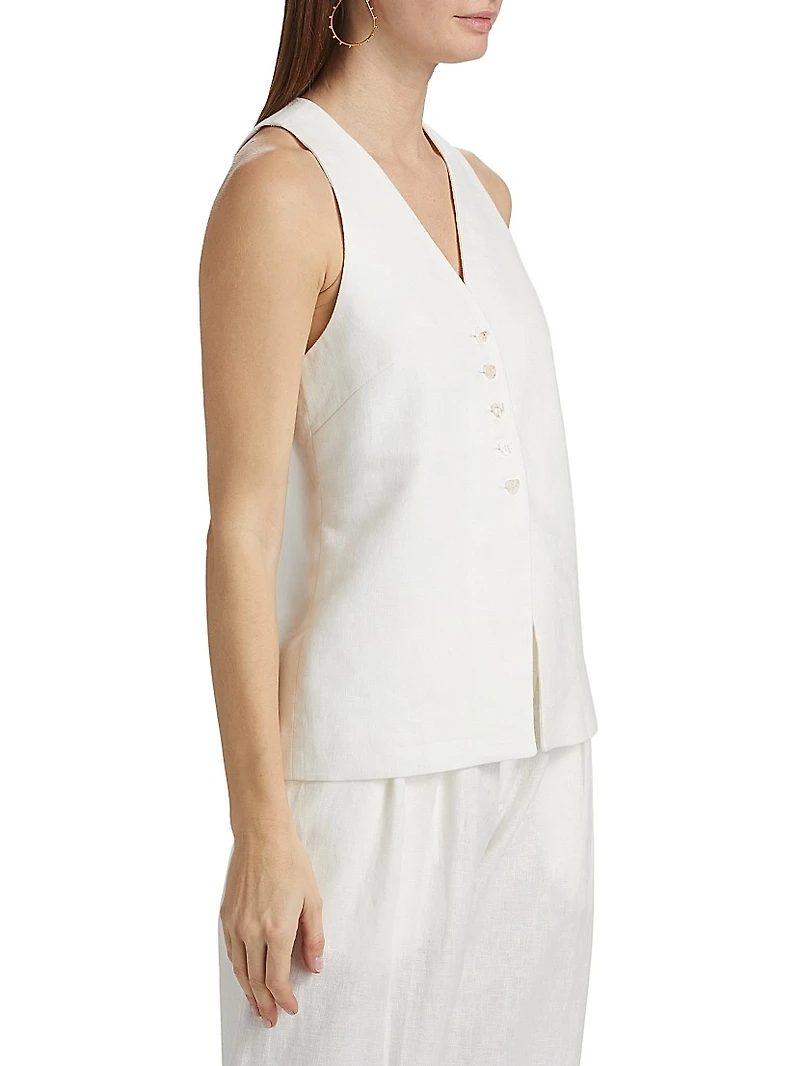 Olavarria Ruby Button-Front Vest