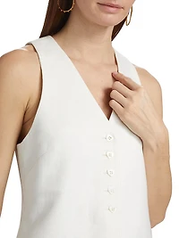 Olavarria Ruby Button-Front Vest