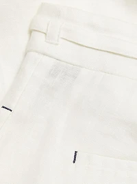 Dominique Linen Wide-Leg Pants