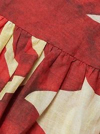 Alavarado Vivian Cotton Abstract Maxi Dress