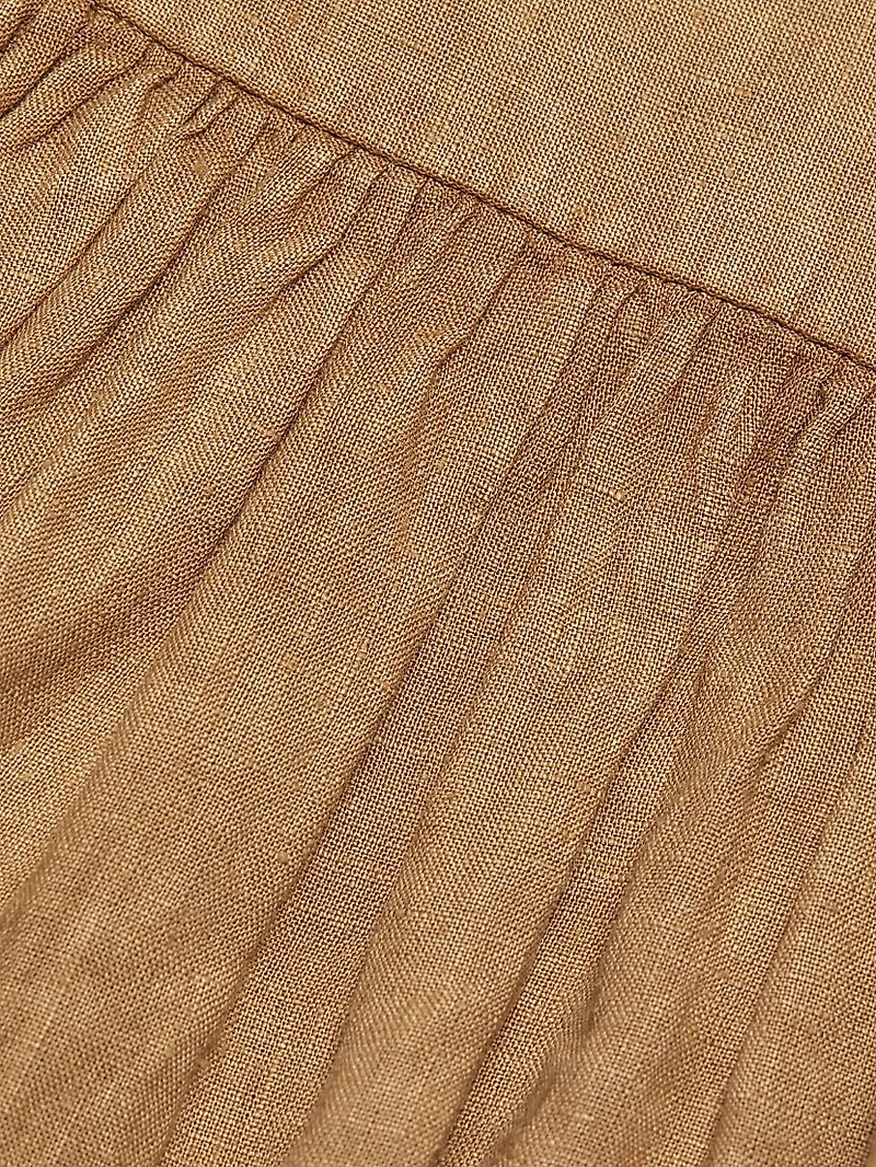 Banfield Maive Washed Linen Midi-Dress