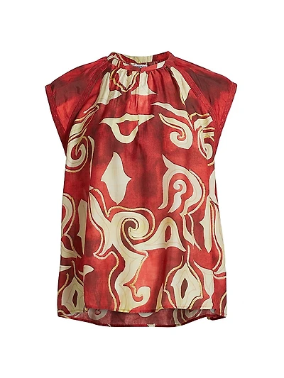 Alvarado Keyla Abstract Crewneck Top