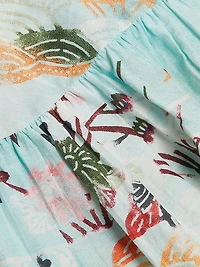 Dorrego Vivian Cotton-Silk Maxi Dress