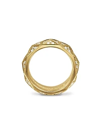 Pyramid Band Ring in 18K Yellow Gold