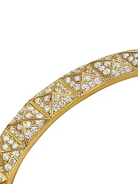 Pyramid Cuff Bracelet 18K Yellow Gold