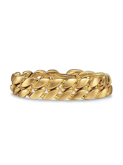 Curb Chain Bracelet 18K Yellow Gold, 18MM
