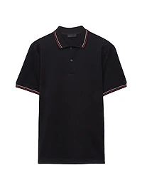 Short-Sleeved Piqué Polo Shirt