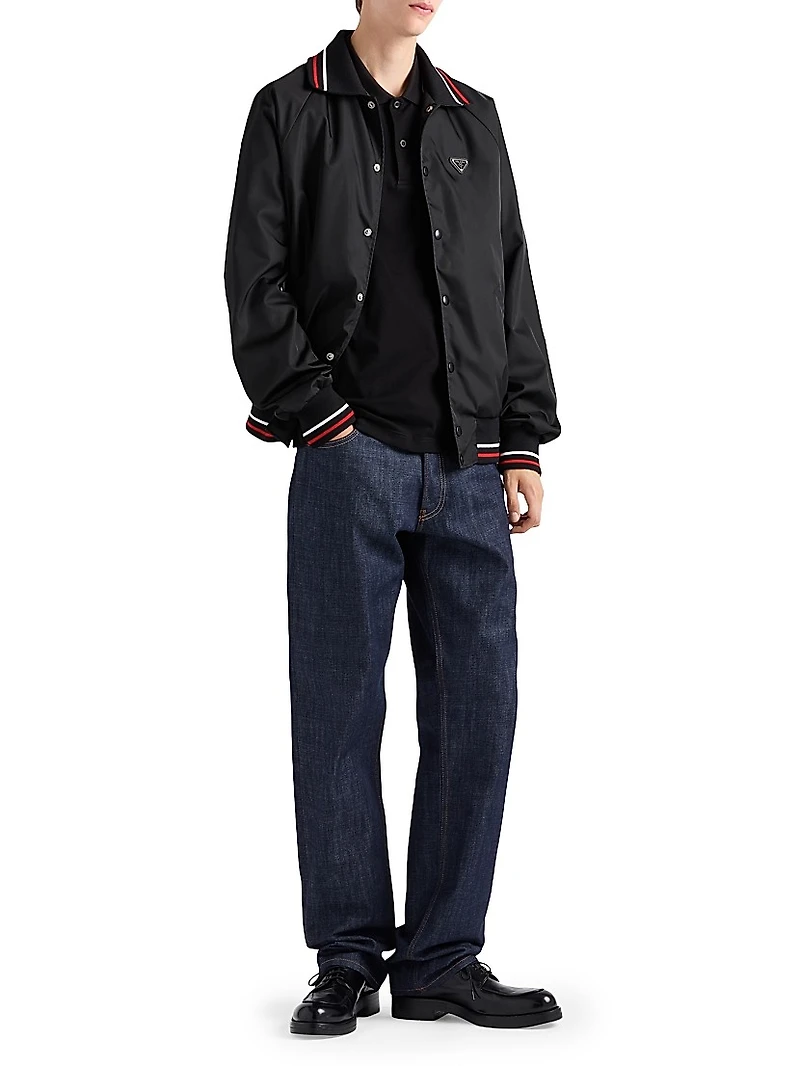 Short-Sleeved Piqué Polo Shirt