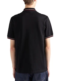 Short-Sleeved Piqué Polo Shirt